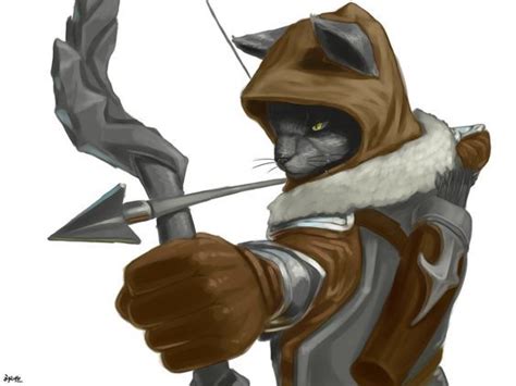 Jykka Catfolk Ranger Dungeons And Dragons Characters Furry Art