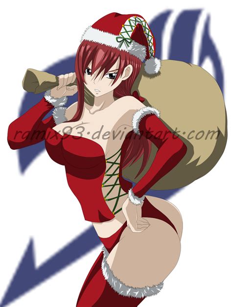 erza scarlet sexy santa anime y personajes sexys fan art 39142951 fanpop