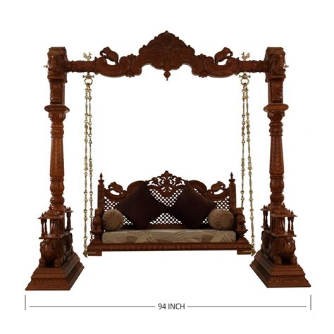 Beautiful Carved Indian Traditional Royal Swing 1204142979 Indoor