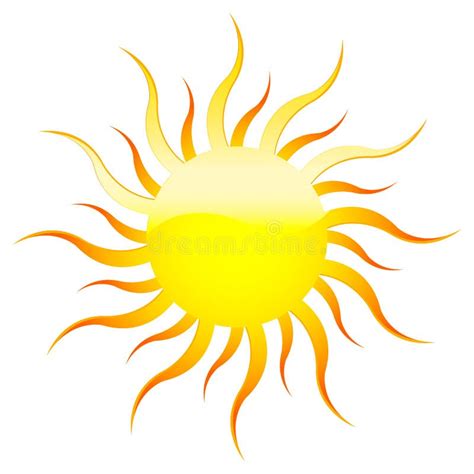 Yellow Sun Stock Illustration Illustration Of Colored 15717931