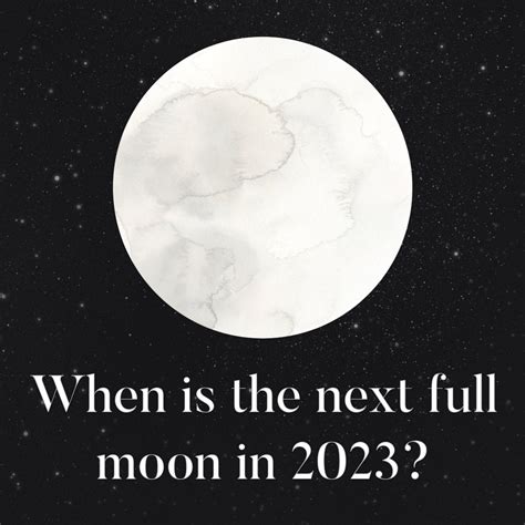 When Is The Next Full Moon Next Full Moons
