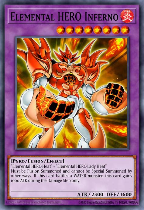 Elemental Hero Inferno Yu Gi Oh Card Database Ygoprodeck