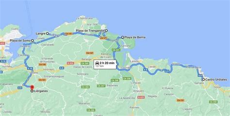 Ruta Por Cantabria En Coche En D As Itinerario De Cada D A Mapa Ayvitrin