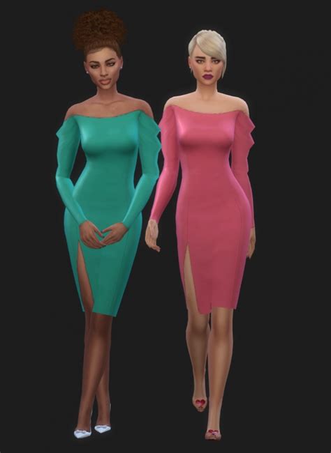 Drusilla Dress Recolors In Wms Unnaturals At Maimouth Sims4 Sims 4