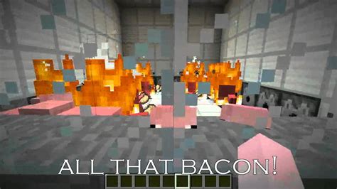 Place the bacon in the oven and baste it with the liquid smoke. Minecraft - How to make bacon! - YouTube