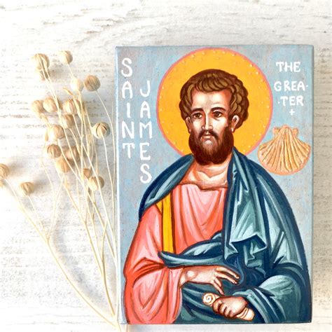 Easter T Icon Saint Apostle James The Greater Orthodox Etsy