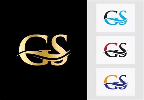 Premium Vector Letter Gs Logo Design Gs Logotype Sign
