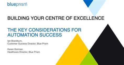 Building Your Healthcare Centre Of Excellence Blue Prism