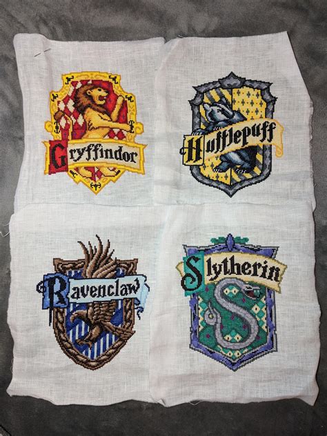 Fo Ive Finally Finished Here Is All Four Hogwarts House Crests