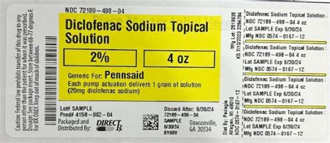 Diclofenac Sodium Topical Sol Directrx Fda Package Insert