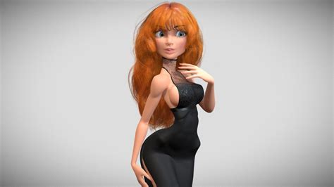 Imogen Long Dress 3d Model By Tomcat Tjentom1 128375b Sketchfab