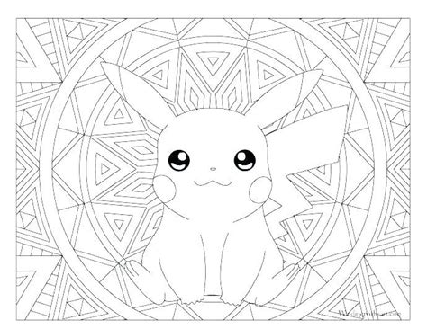 Bereiten sie den drucker vor und klicken sie auf ausmalbilders pokèmon. Mandala coloring pages for kids best | Pokemon coloring sheets, Pokemon coloring, Pikachu ...