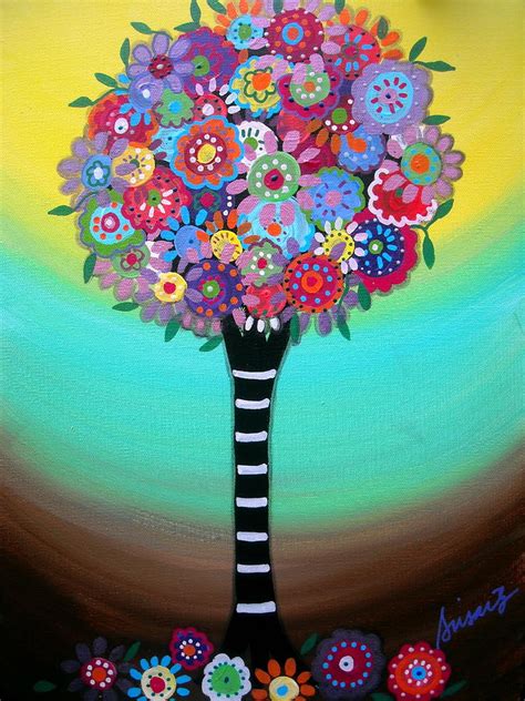 Tree Of Life Painting By Pristine Cartera Turkus Pixels