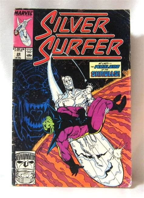 Silver Surfer Vol 3 No 28 October Comic Book Vintage 1989