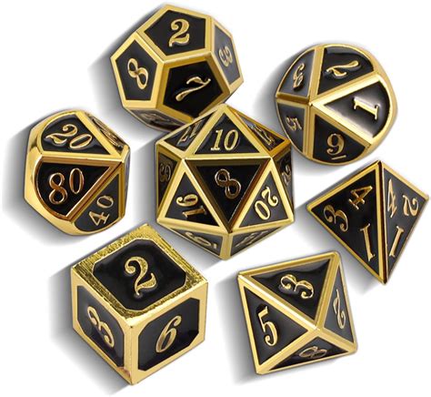 Amazon Com Ciaraq Dnd Polyhedral Dice Set With Dice Bag For Dungeons And Dragons Rpg Mtg Role