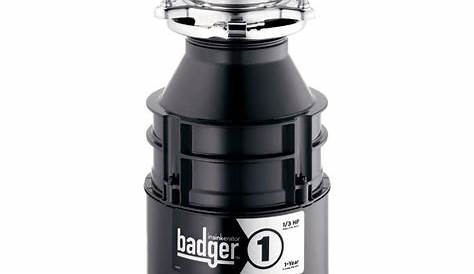 InSinkErator Badger 1-1/3 HP Continuous Feed Garbage Disposal-BADGER 1