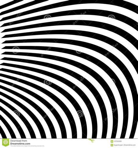 Abstract Black And White Abstract Lines Stock Vector