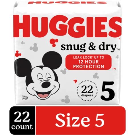 Huggies Snug And Dry Baby Diapers Size 5 27 Lbs 22 Ct King Soopers