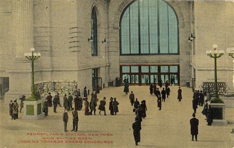 Old New York In Postcards 9 Penn Station Interiors