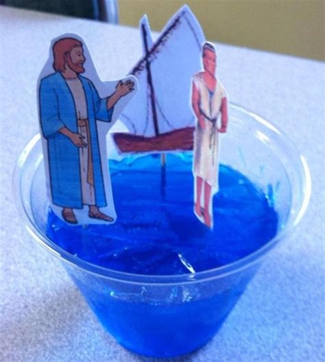 Jesus Walks On Water Bible Crafts For Kids Bible School Crafts