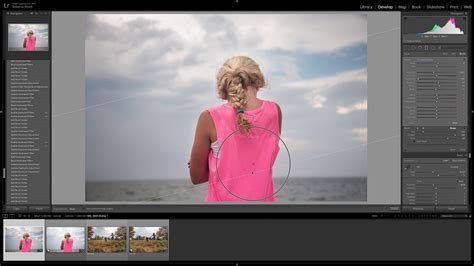 The adjustment brush tool is marked as a dotted circle with a brush. How to use adjustment brushes in Lightroom by Rebecca ...