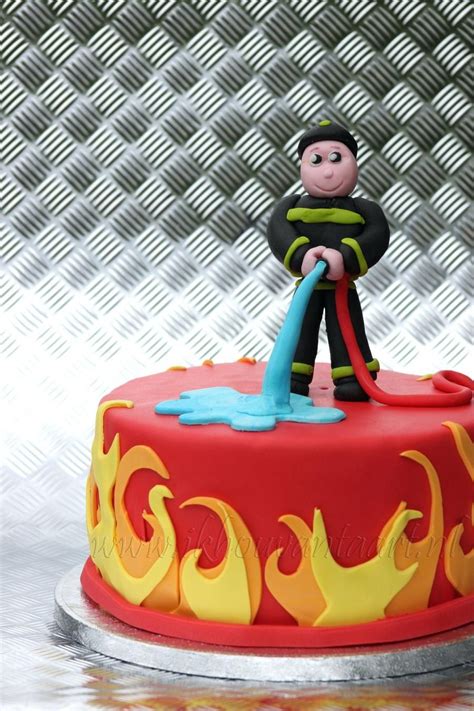 21 Wonderful Image Of Fireman Birthday Cake Fireman