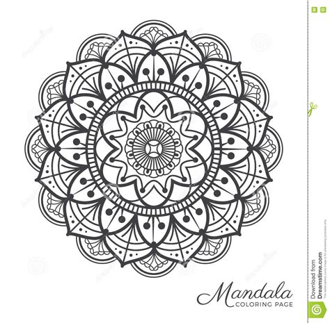 Tibetan Mandala Decorative Ornament Design Stock Vector