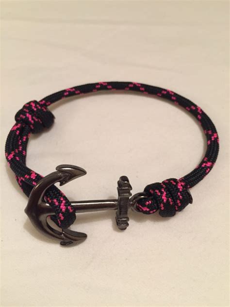 Anchor Bracelet Black W Pink X Darcizzle Offshore