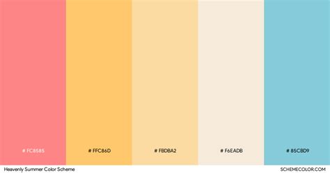 20 Trendy Summer Color Palettes Blog