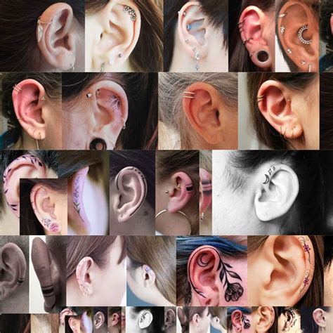 115 Helix Tattoo Y 80 Piercing Helix Ideas Para Hacerse En La Hélice De La Oreja