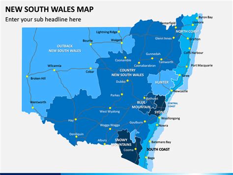 New South Wales Map Powerpoint Sketchbubble