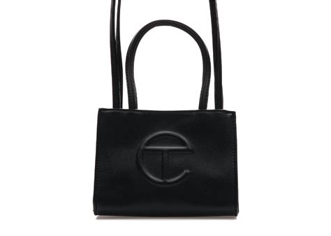 Telfar Shopping Bag Small Black In Vegan Leather With Silver Tone Kr
