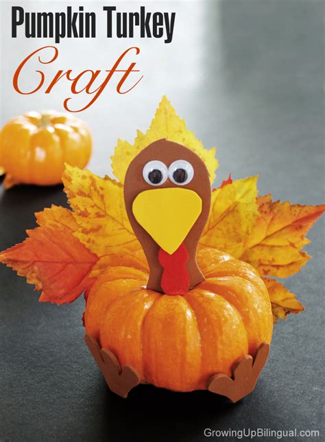 Pumpkin Turkey Thanksgiving Craft For Kids