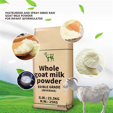 Gmp 28 Fat Full Cream Dry Whole Goat Milk Powder