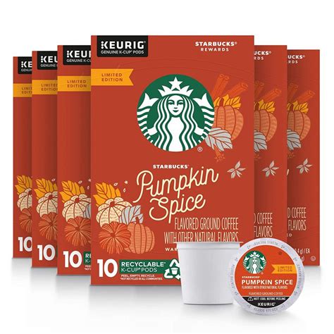 Amazon Lowest Price 60 Count Starbucks Pumpkin Spice Flavored K Cup