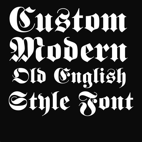 Modern Old English 2 Inch Hot Fix Vinyl Font For Fabric Or Etsy