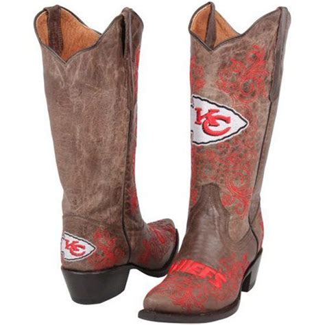 Get your kansas city chiefs tickets from seatgeek. Kansas City Chiefs Womens Embroidered Cowboy Boots - Brown ...