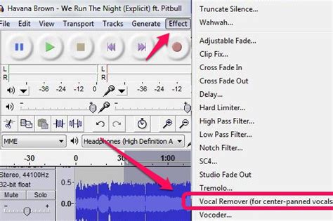 Removing vocals from any music using audacity vocal remover effect is just a work of few clicks. Audacity Vocal Remover Plugin Download