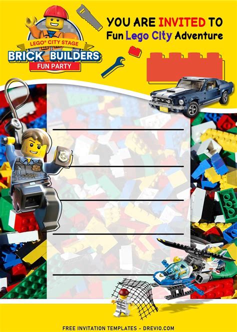 9 Lego Birthday Invitation Templates For Kids Birthday Party Artofit