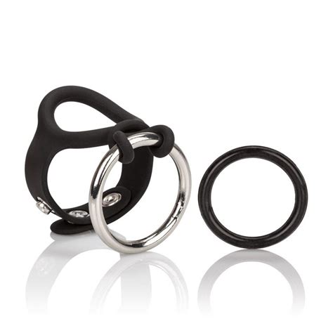 Men Silicone Adjustable Penis Cock Ring Strap Impotence