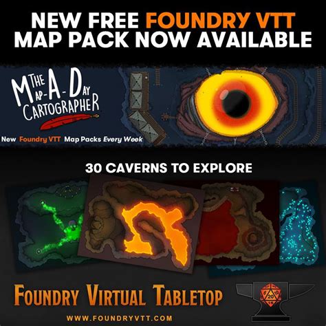 New Free Foundry Vtt Map Pack By The Mad Cartographer Rfoundryvtt