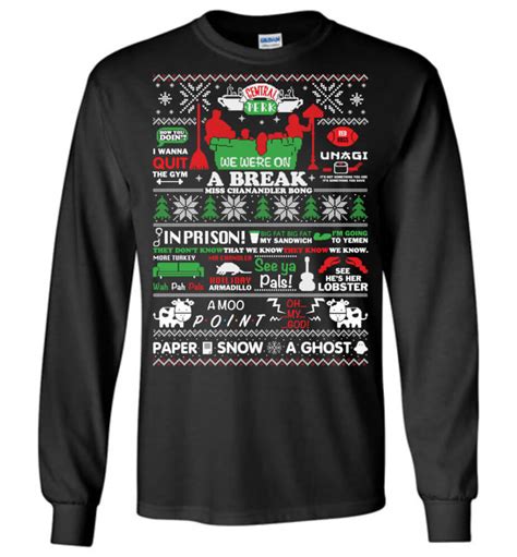 Friends Christmas Long Sleeve T Shirt The Wholesale T Shirts By Vinco