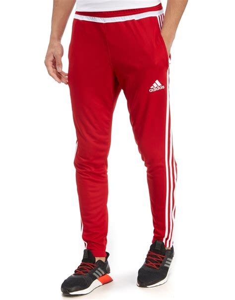 Adidas Synthetic Tiro Poly Training Pants In Red For Men Lyst