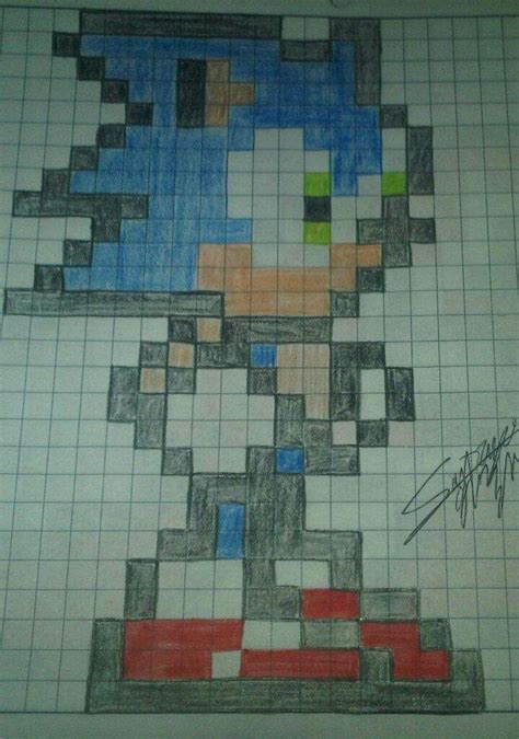 Sonic Pixel Art Dibujos En Cuadricula Dibujos Pixelados Arte Pixel Images