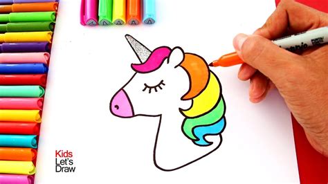 Una Forma Fácil De Dibujar Y Pintar Un Unicornio Usando Marcadores Plumones