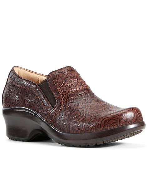 Ariat Womens Expert Tooled Clog Shoes Sheplers