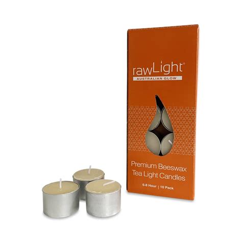 Try 6 8 Hour Tea Light Candles Beeswax 10 Pack