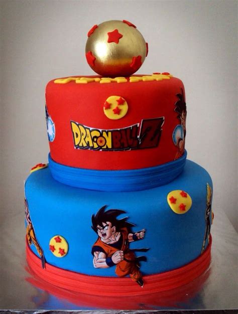 The most common dragon ball z cake topper material is paper. Festa goku Party goku | Dragonball z cake, Goku birthday, Dragon ball