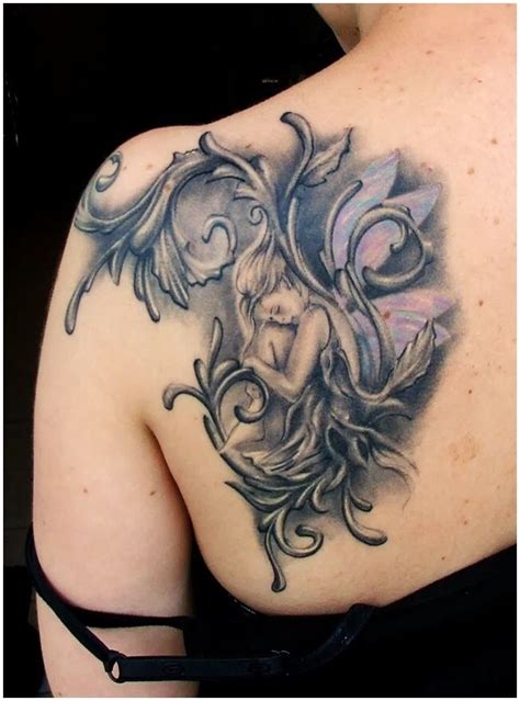 Pin By Angelica Mark Nunez On Tattoos Fairy Tattoo Designs Shoulder Blade Tattoo Fairy Tattoo