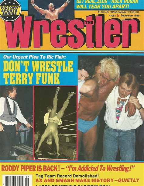 September The Wrestler Wrestling Magazine Ric Flair Terry Funk